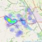 Bridgfords - Winsford listings heatmap