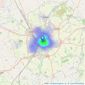 Bridgfords - York listings heatmap