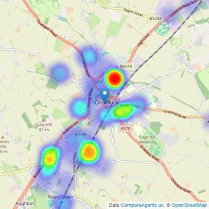 Brighouse Wolff - Ormskirk listings heatmap