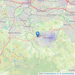 Brighton & Beck - East Kilbride listings heatmap