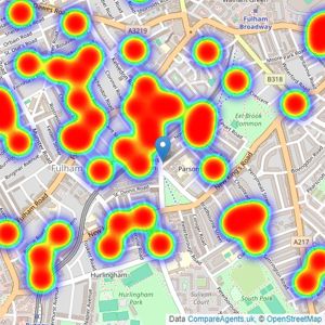 Brik - London listings heatmap