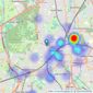 Brinkley's Estate Agents - Wimbledon Village and Town Centre listings heatmap