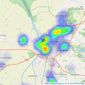 Brittons Estate Agents - King's Lynn listings heatmap