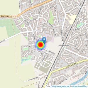 Broadgate Homes Ltd listings heatmap