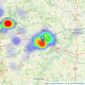 Brockenhurst Estate Agents - Andover listings heatmap