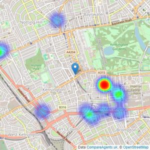 Brompton Property Partners - London listings heatmap