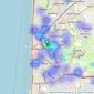 Broomheads Estate Agents - Blackpool listings heatmap