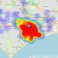 Brown & Kay - Westbourne listings heatmap