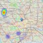 BrownRok - London listings heatmap