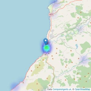 Bruach Property - Girvan listings heatmap