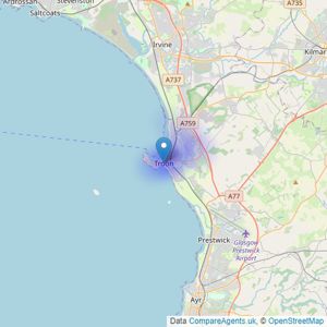 Bruach Property - Troon listings heatmap