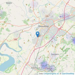 Bruton Knowles - Gloucester listings heatmap