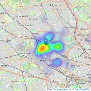 Bryan Maher - Wembley listings heatmap