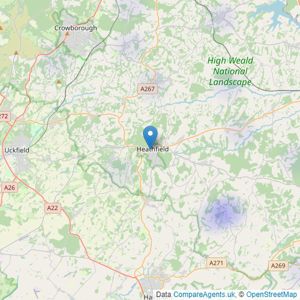 BTF Partnership - Heathfield listings heatmap