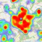 BuckleyBrown - Mansfield listings heatmap