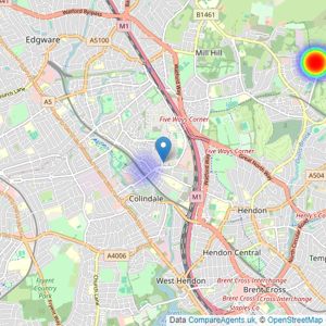 Bumblebee - London listings heatmap