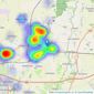 Bundy & Bond Independent Estate Agents - Chipping Sodbury listings heatmap