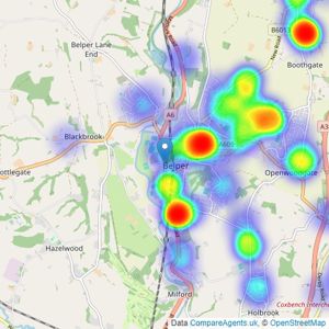 Burchell Edwards - Belper listings heatmap