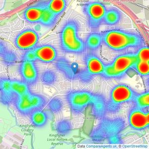 Burchell Edwards - Castle Bromwich listings heatmap