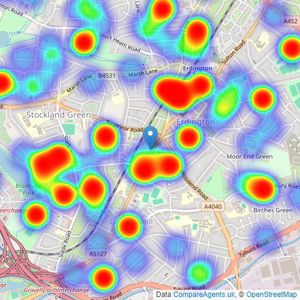 Burchell Edwards - Erdington listings heatmap