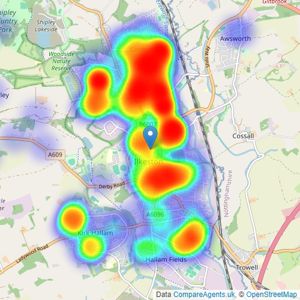 Burchell Edwards - Ilkeston listings heatmap