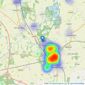 Burgin Atkinson - Retford listings heatmap