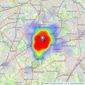 Burn & Warne - Sutton listings heatmap