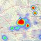 Burns & Reid Ltd - Windle listings heatmap