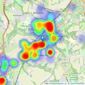 Burns & Webber - Godalming listings heatmap