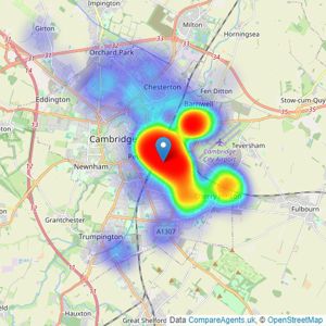 Bush & Co - Cambridge listings heatmap