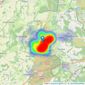 Bushnell Porter - Bordon listings heatmap