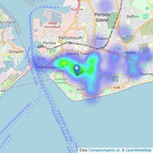 Bushnell Porter - Southsea listings heatmap