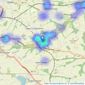 Butcher Residential Ltd - Denby Dale listings heatmap