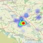 Butcher Residential Ltd - Penistone listings heatmap