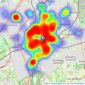 Butlers - Sutton listings heatmap