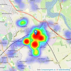 Butson Blofeld - Fylde Coast listings heatmap