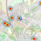 Butters John Bee - covering Kidsgrove listings heatmap