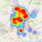 Butters John Bee - Crewe listings heatmap