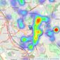 Butters John Bee - Hanley listings heatmap