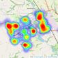 Butters John Bee - Winsford listings heatmap