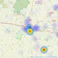 Bychoice - Bury St. Edmunds listings heatmap