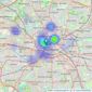 C & R Properties Ltd - Salford Manchester listings heatmap