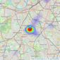 C James & Co - Tooting listings heatmap