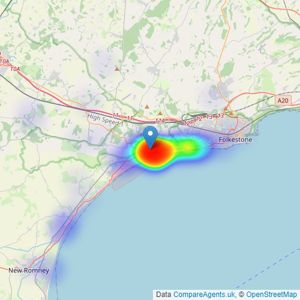 C R Child & Partners - Hythe listings heatmap