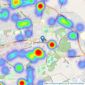 Cadley Cauldwell Ltd - Swadlincote listings heatmap