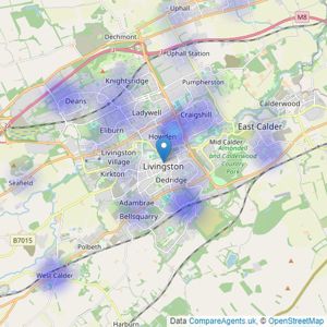 Caesar & Howie - Livingston listings heatmap