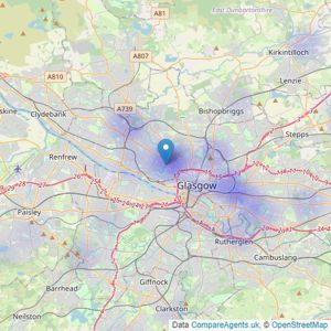 CAIRN LETTING & ESTATE AGENCY - Glasgow listings heatmap