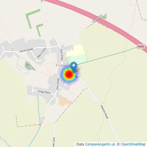 Cala Homes Chiltern listings heatmap