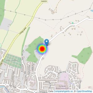 Cala Homes Chiltern listings heatmap