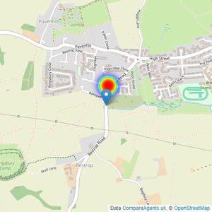 Cala Homes Cotswolds listings heatmap